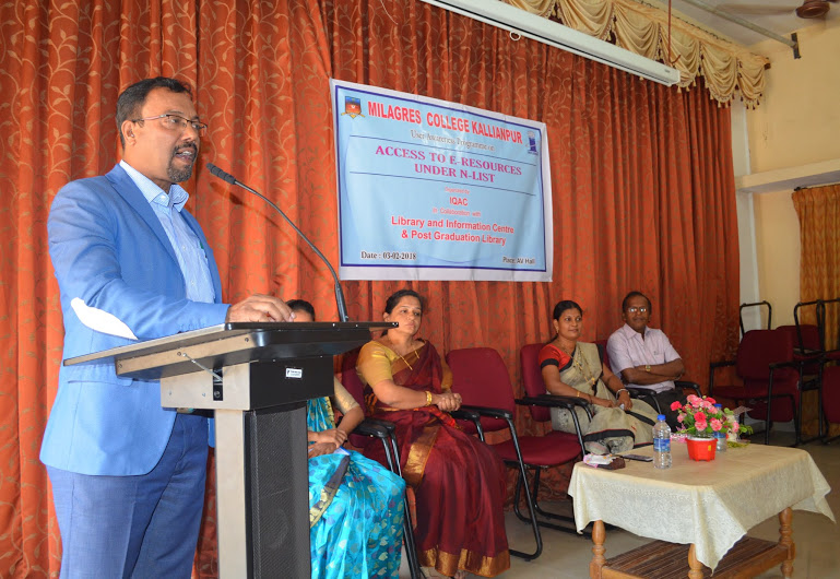 User awareness program on Access to E-Resources at Milagres College, Kallianpur